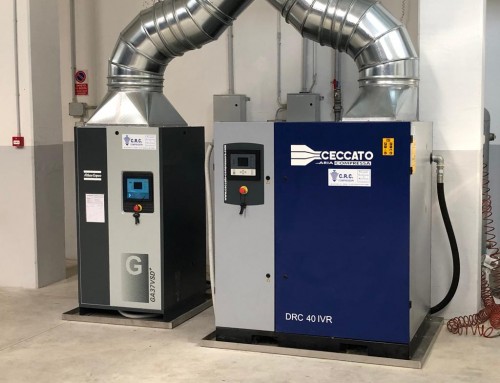 NELLE CALZATURE L’ARIA COMPRESSA LA FORNISCE C.R.C. COMPRESSORI